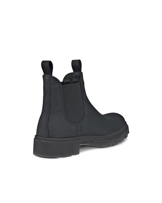 Ecco Black Grainer Chelsea Boot Size