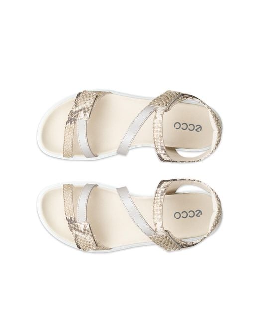 Ecco White Soft Sandal