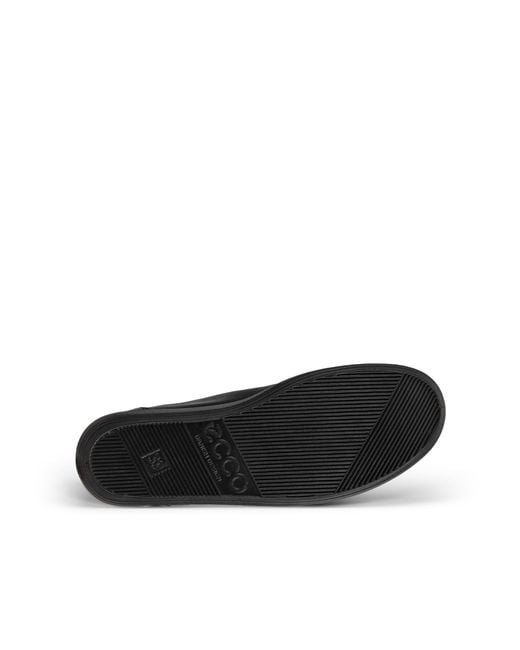Ecco Black Soft 2.0-Damen High-Top Sneaker Aus Leder