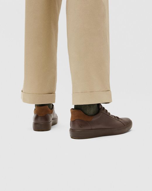 Ecco Brown Soft 7 Sneaker for men