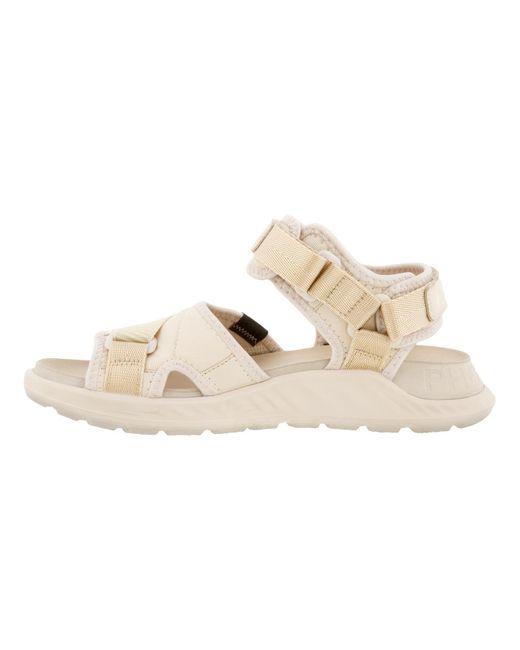 Ecco Exowrap 3s Velcro Sandals in Natural - Lyst
