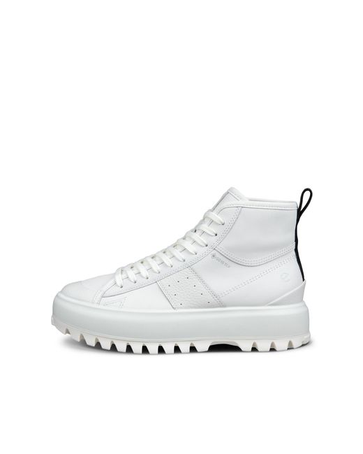Ecco White Street Ace High-Top Sneaker Gore-Tex
