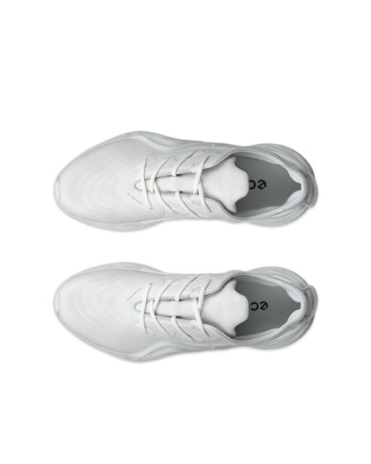 Ecco White Premium Leather BIOM Infinite Sneakers