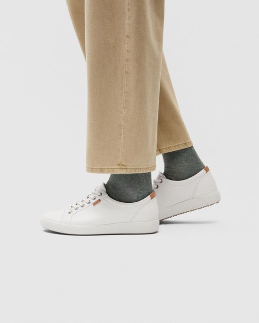 Ecco White Soft 7 Sneaker