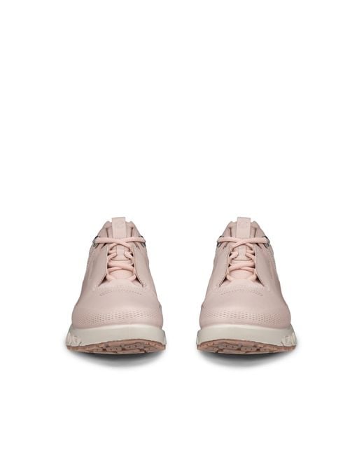 Ecco White Multi-Vent-Damen Lederschuh Mit Gore-Tex