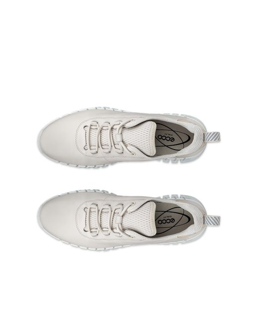 Ecco White Minimalist Sneakers With Flexible Sole