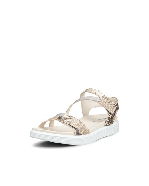 Ecco White Soft Sandal