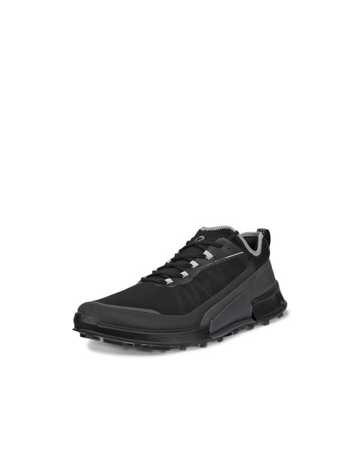 Ecco Black Breathable Mesh Low-Profile Sneakers for men