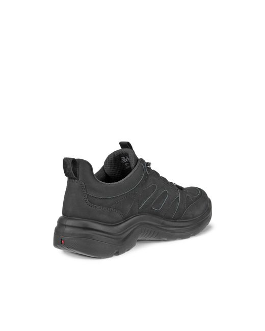 Ecco Black Premium Leather Waterproof Outdoor Shoes