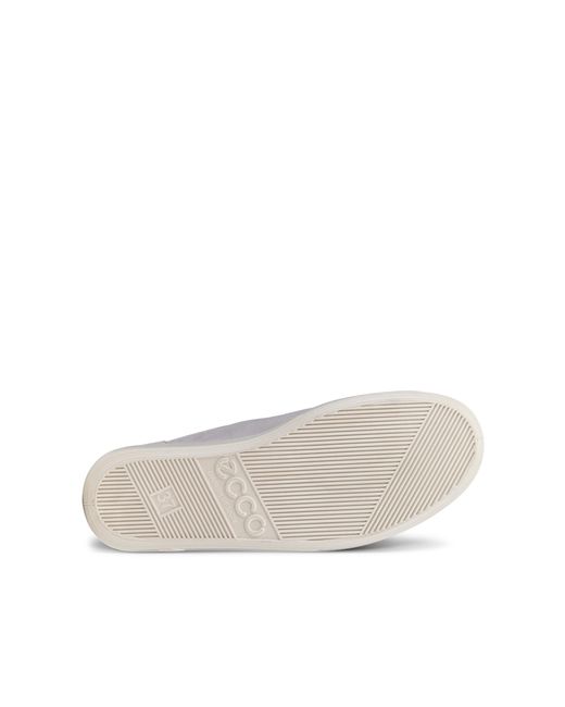 Ecco White Soft 2.0-Damen Sneaker Aus Nubukleder
