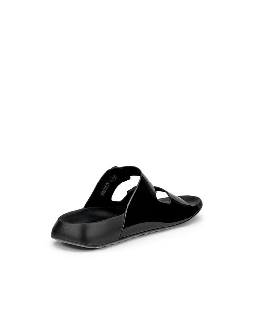 Ecco Black Flowt Cross Strap Sandal Size
