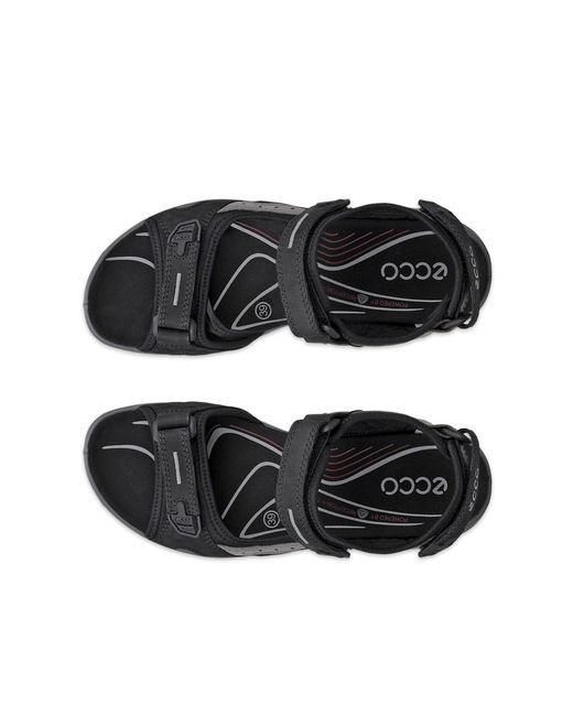 Ecco Black Yucatan Sandal Size