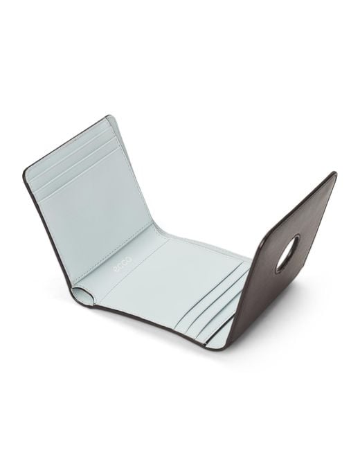 Ecco White Wallet E Wave Lock