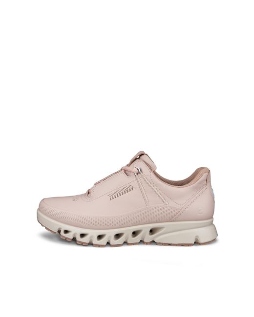 Ecco White Multi-Vent-Damen Lederschuh Mit Gore-Tex