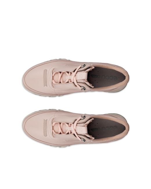 Ecco White Multi-Vent-Damen Lederschuh Mit Gore-Tex