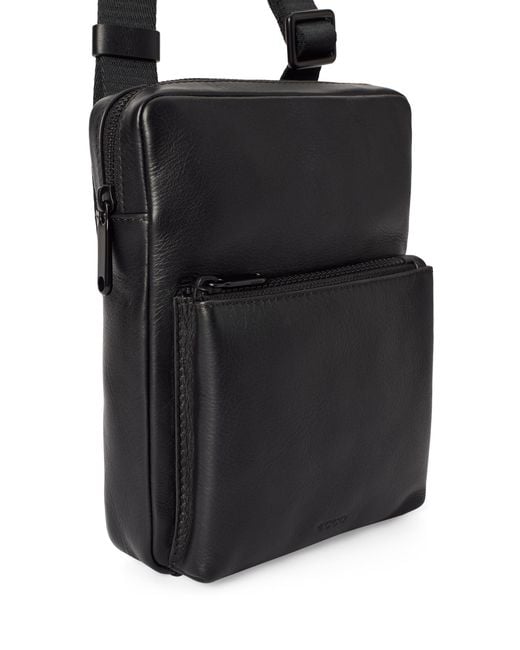 Ecco Flat Pouch City in Black für Herren