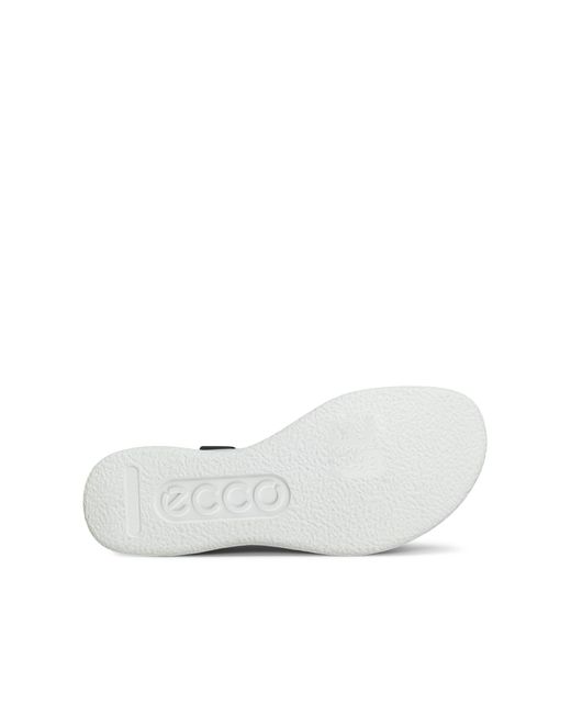 Ecco White Flowt Wedge Lx