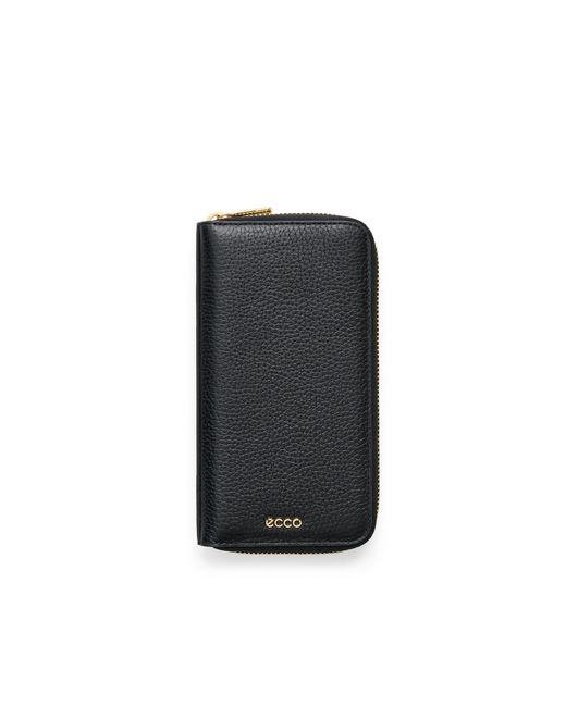 Ecco Black Wallet Zipped