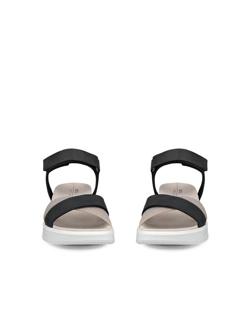 Ecco White Flowt Wedge Lx