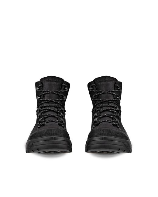 Ecco Black Offroad Mid-Cut Waterproof Walking Boots for men