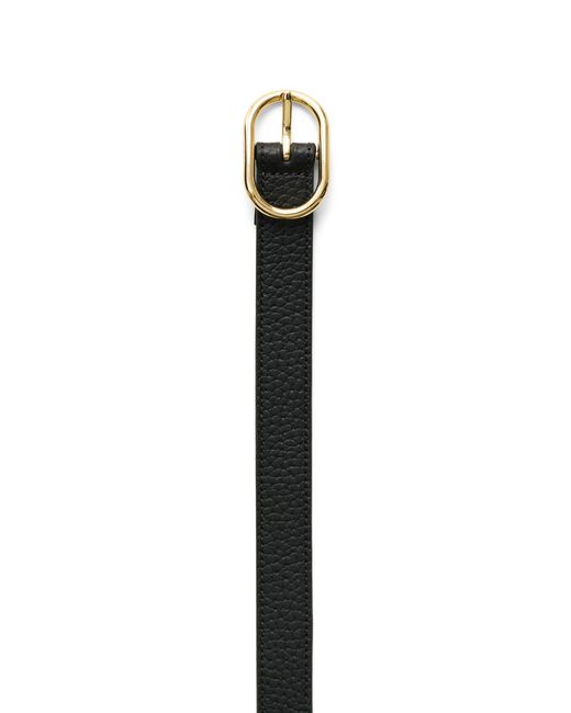 Ecco White Belts Pebble Leather