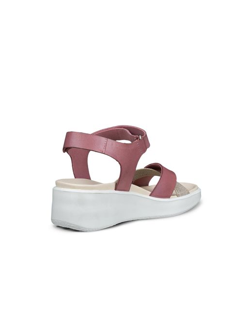 Ecco Pink Flowt Wedge Lx
