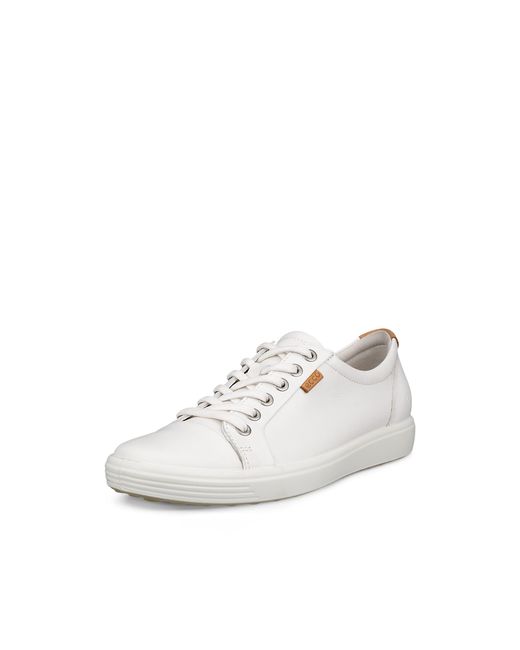 Ecco White Soft 7 Sneaker