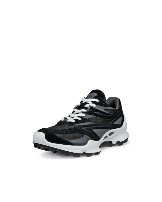 Ecco White Biom C-Trail-Damen Sneaker Aus Veloursleder