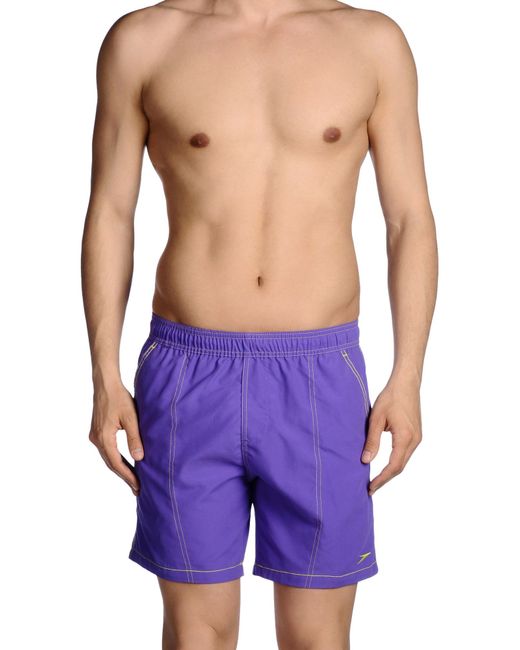 Speedo Swim Trunks in Purple for Men Lyst
