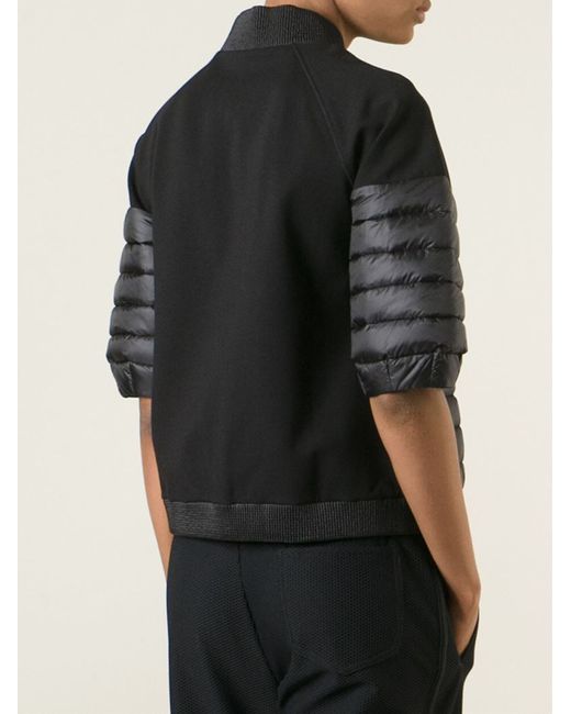 Moncler Black Short Sleeve Quilted Jacket