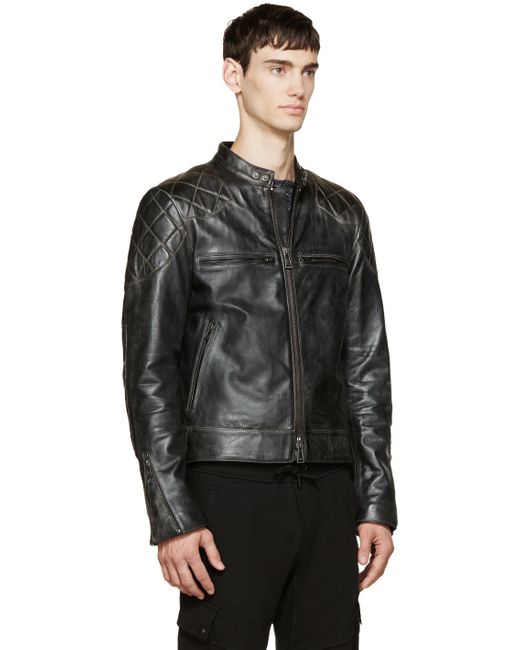 Belstaff Black Vintage Leather David Beckham Edition Jacket for Men Lyst UK
