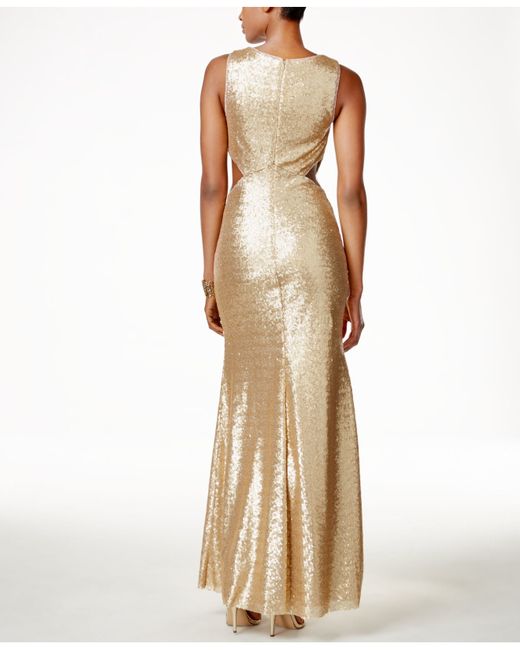 betsy and adam sequin gown
