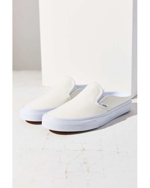 Vans slip hotsell on mule white