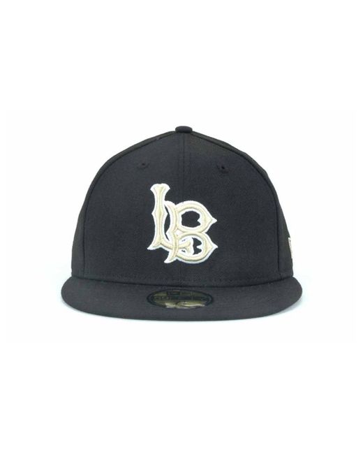 KTZ Long Beach State 49Ers 59Fifty Cap in Black for Men | Lyst