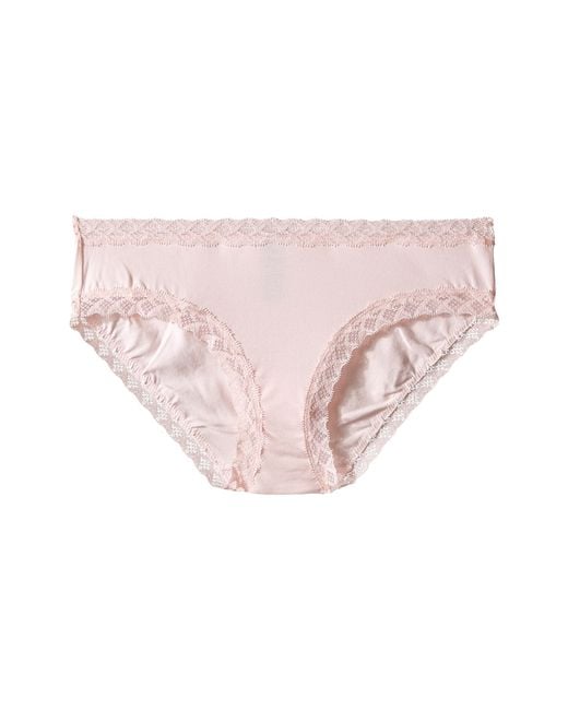 Natori Bliss Cotton Girl Brief in Pink (Blushing Pink) Lyst