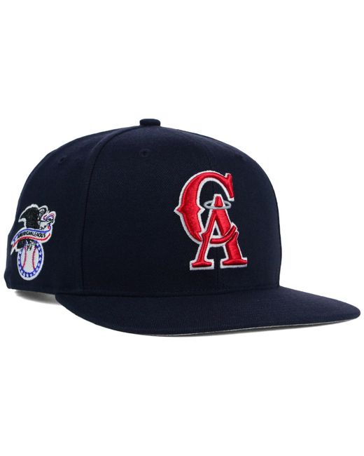 47 Brand Blue Los Angeles Angels Of Anaheim Sure Shot Snapback Cap for men
