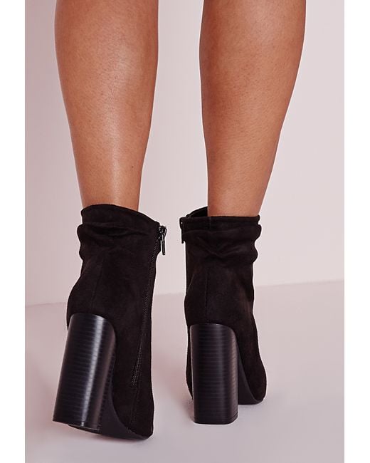 flat ruched ankle boots