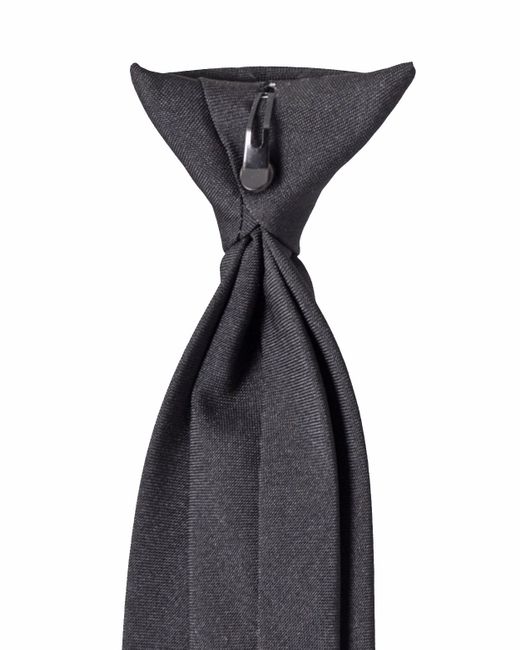 Double two Plain Clip On Tie in Black for Men Lyst