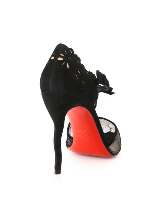 fake replica shoes - Christian louboutin Magicadiva Lace and Leather Sculpted D\u0026#39;orsay ... fake replica shoes - Christian louboutin Magicadiva Lace and Leather Sculpted D\u0026#39;orsay ...