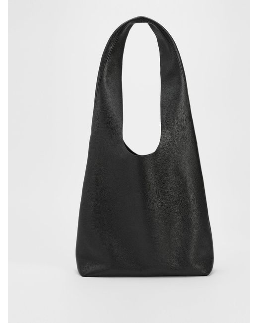 Eileen Fisher Textured Italian Leather Shopper Tote in Black - Lyst