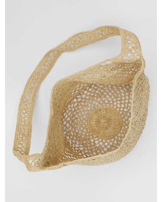 Eileen Fisher White Mar Y Sol For Raffia Tote