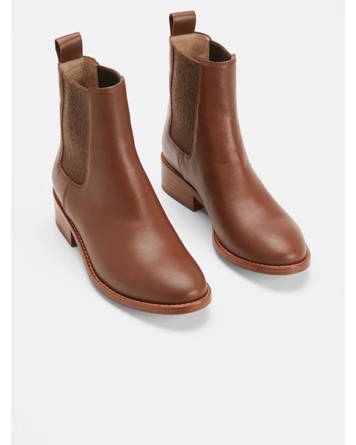 Eileen Fisher Brown Vent Leather Bootie