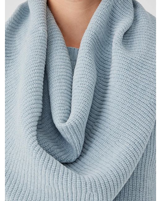 Eileen Fisher Green Organic Cotton Chenille Infinity Scarf