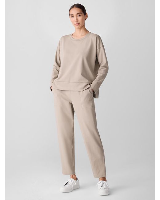 Eileen Fisher Natural Pima Cotton Stretch Jersey Box-top