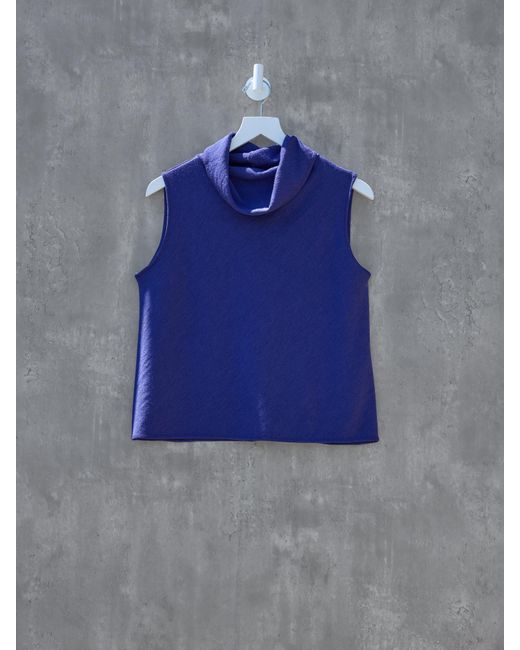 Eileen Fisher Blue Renew Vintage Wool Top, M