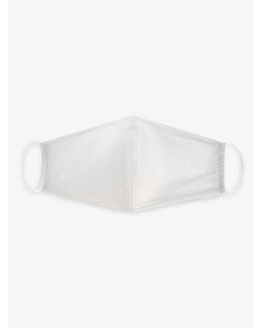 Eileen Fisher White Double Layer Fine Jersey Mask