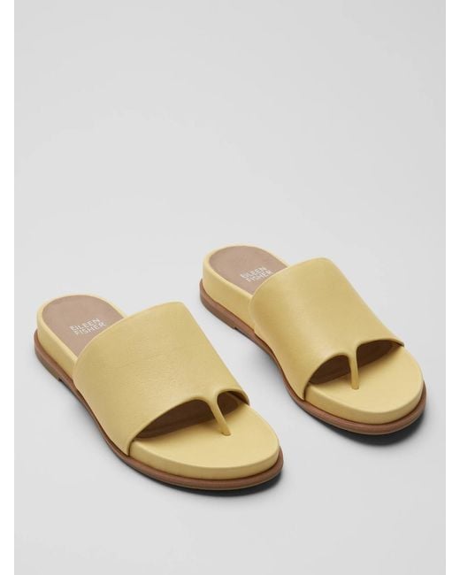 Eileen Fisher Metallic Duet Tumbled Leather Sandal