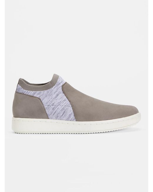 Eileen Fisher Gray Metro Tumbled Nubuck Sneaker