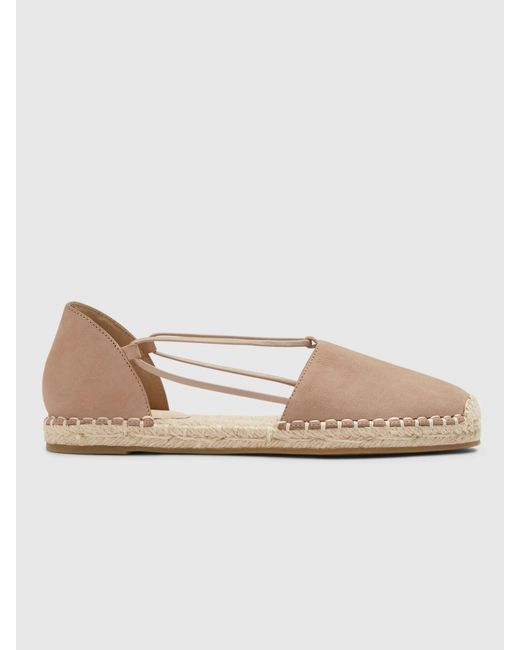 Eileen Fisher Natural Lee Tumbled Nubuck Espadrille