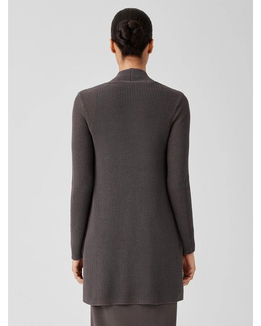 Eileen fisher silk store and organic cotton cardigan